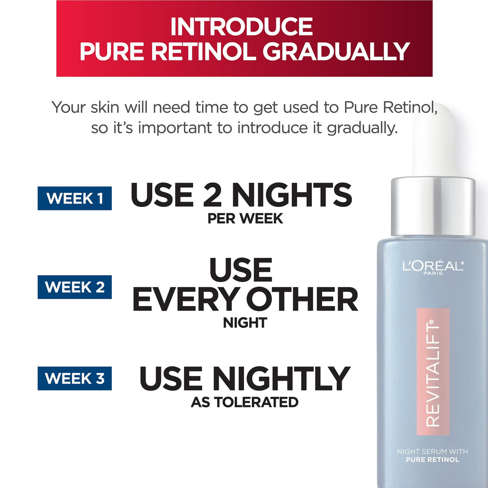L'Oreal Paris Revitalift Pure Retinol Night Face Serum, 1 fl oz - view 7