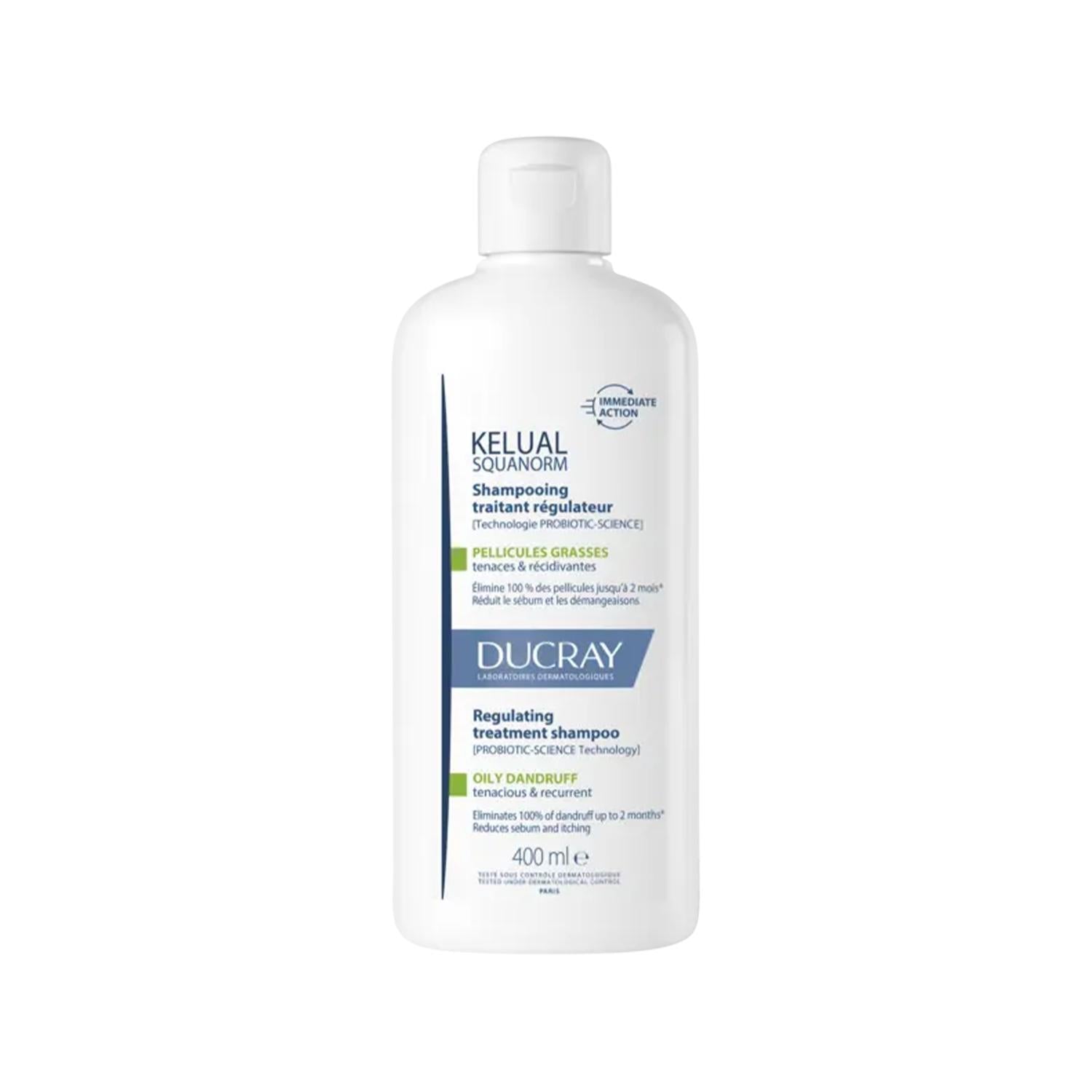 Ducray Anti-Dandruff Shampoo - Kelual Squanorm for Oily Dandruff Treatment, Dermatologically Tested, 400ml Ducray Kelual Squanorm Anti-Dandruff Shampoo - 400ml anti-dandruff shampoo, oily dandruff treatment, Ducray Kelual Squanorm, dermatologically tested shampoo, scalp care products, hair care, dandruff solution, oily scalp treatment, flake-free scalp, Ducray shampoo, Kelual Squanorm variant