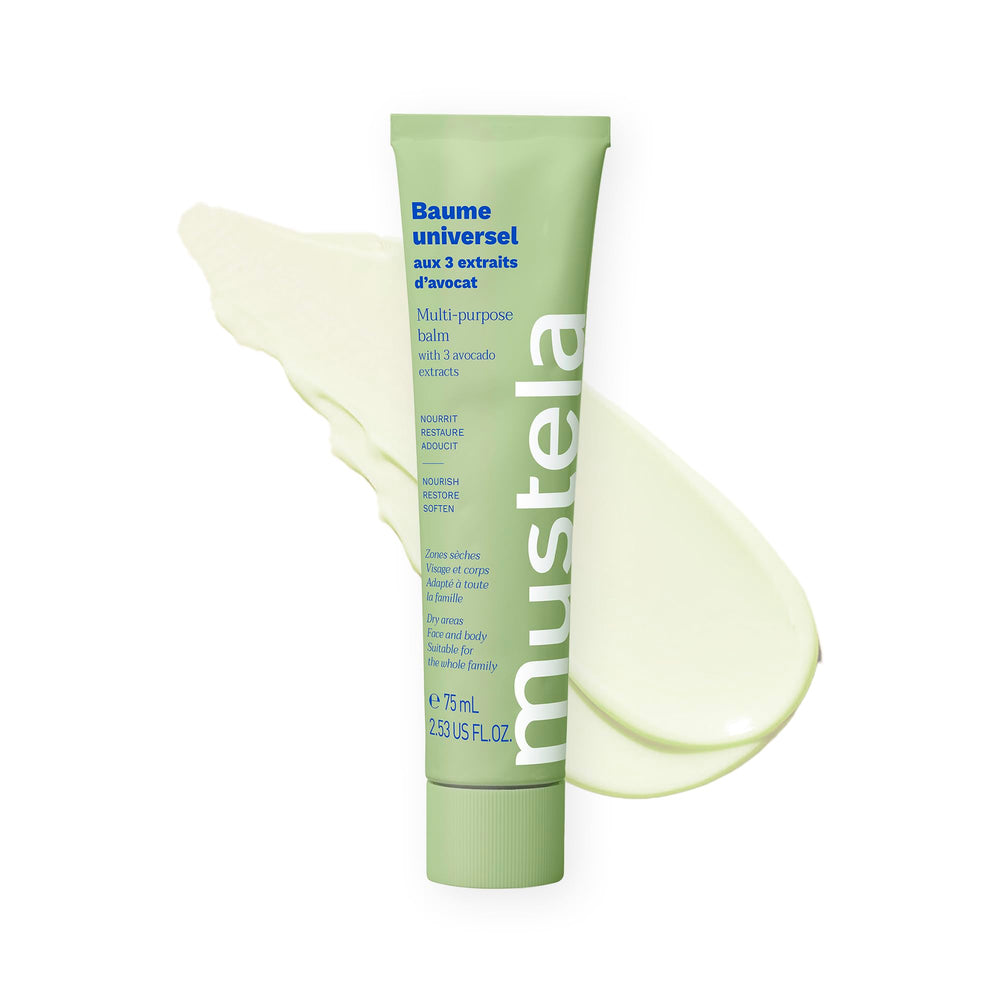 Mustela Multi-Purpose Avocado Balm - Nourishing Skincare for the Whole Family, Natural Dry Skin Relief