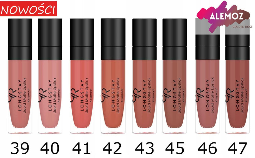 Golden Rose Liquid Matte Lipstick - Long-Lasting, Nourishing Lip Color with Vitamin E
