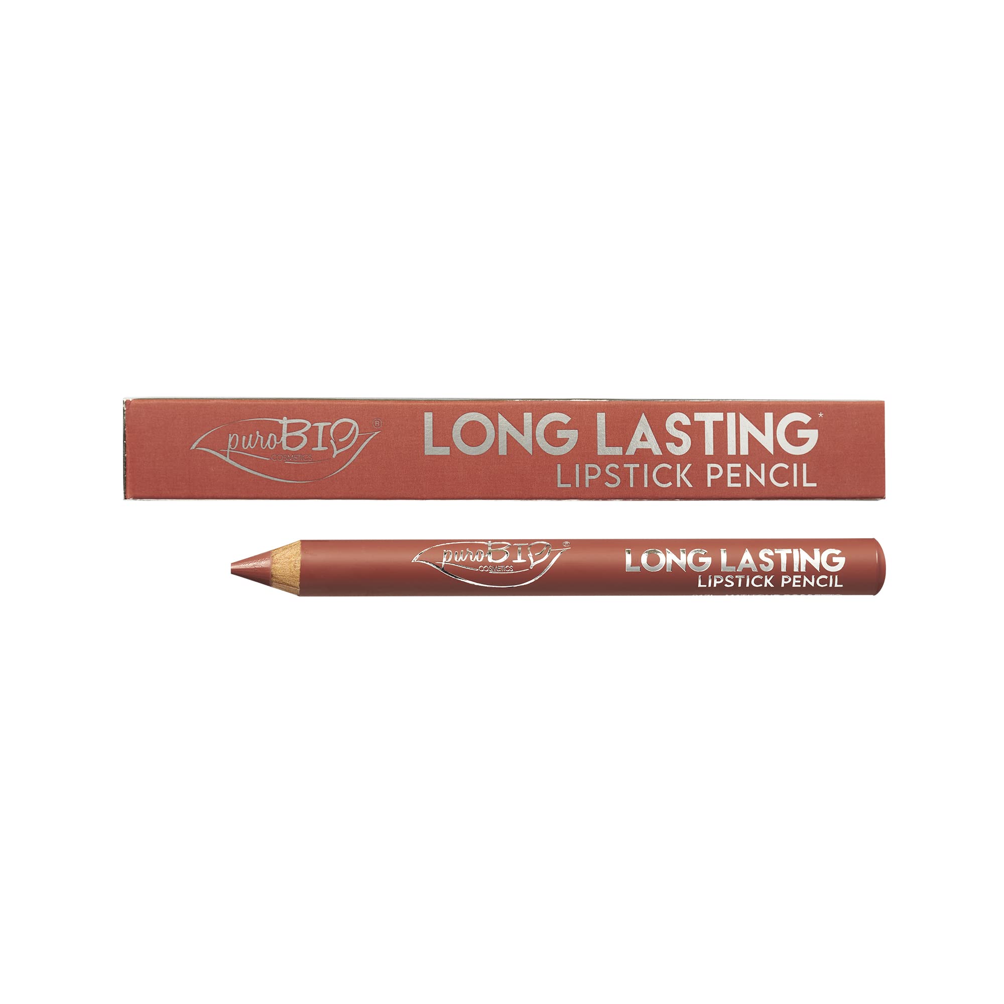 PuroBio Long Lasting Lipstick Pencil - Matte Finish, Moisturizing Lip Color with Coconut Oil &amp; Vitamin E