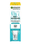 Garnier Daily Sunscreen Face Cream SPF 50+ - Non-comedogenic, Fragrance-free, BHA and Niacinamide for Acne-prone Skin