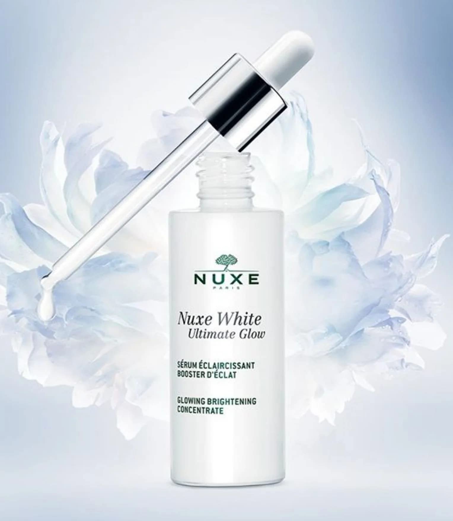 Nuxe White Ultimate Glow Vitamin C Serum - Brightening, Hydrating, and Antioxidant Skincare for Smoother Complexion