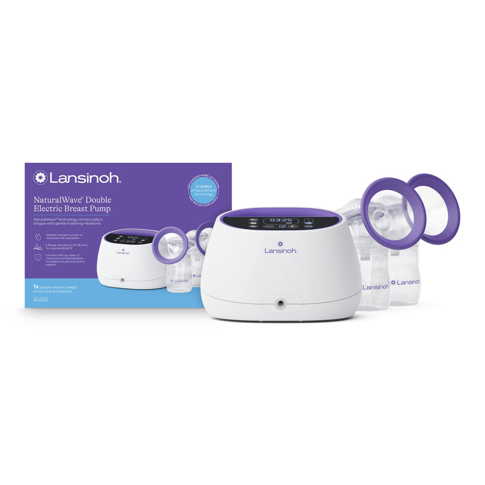 Lansinoh Compact Single Electric Breast Pump - Portable, Adjustable Vacuum, Rechargeable