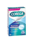 Corega Whitening Denture Cleanser Tablets for Stains 30 Count