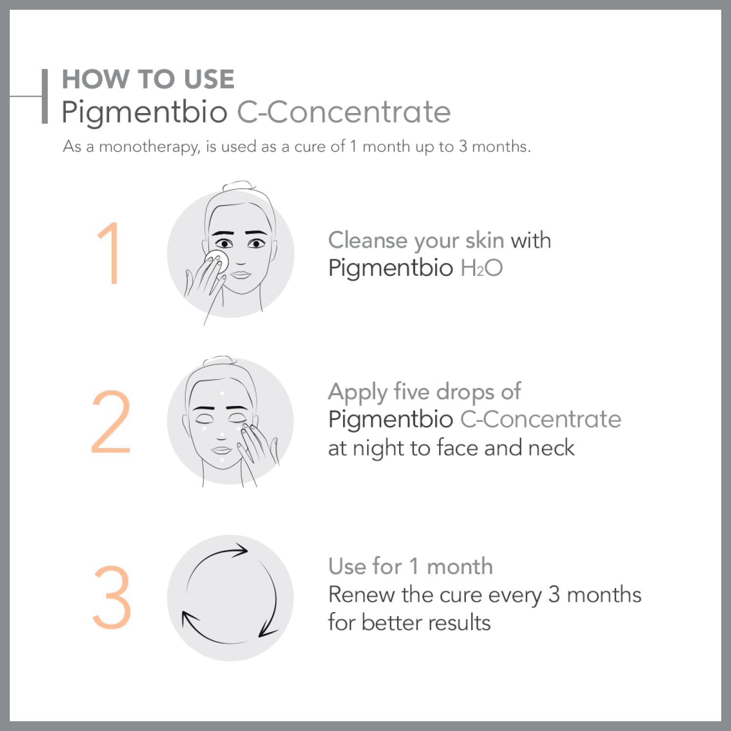 Bioderma Pigmentbio C-Concentrate Night Serum for Sensitive Skin - Brightening, Anti-Aging, Vitamin C Serum 0.51 fl oz