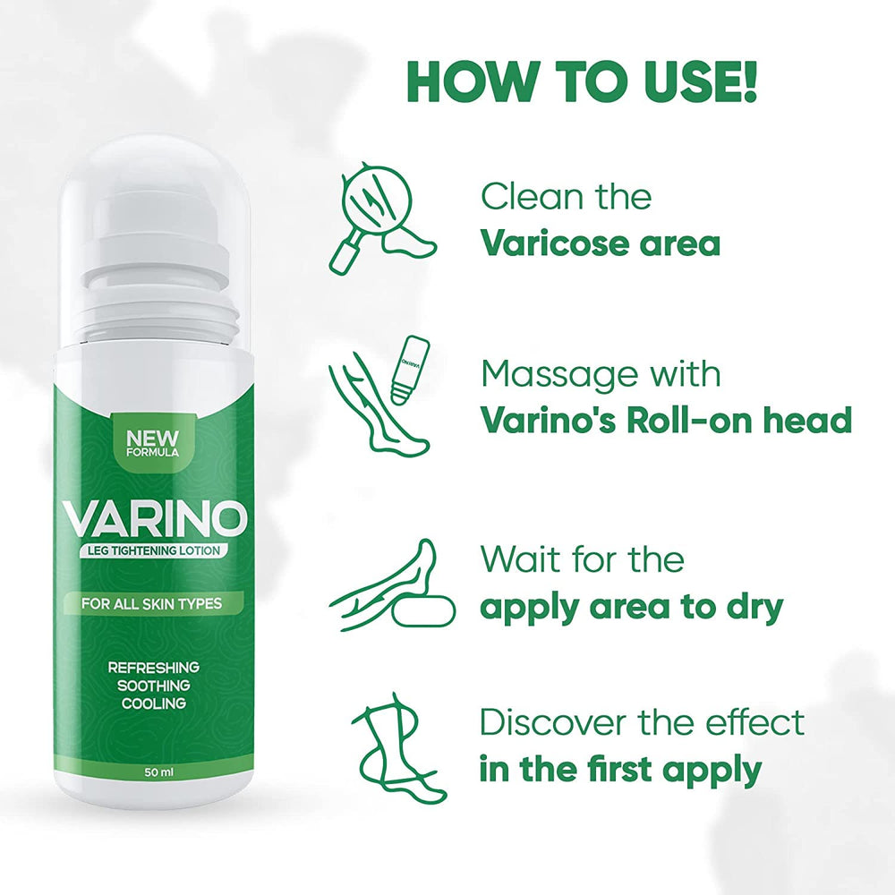 Varino Leg Tightening Lotion, Circulation and Vein Support for Healthy Legs - view 2