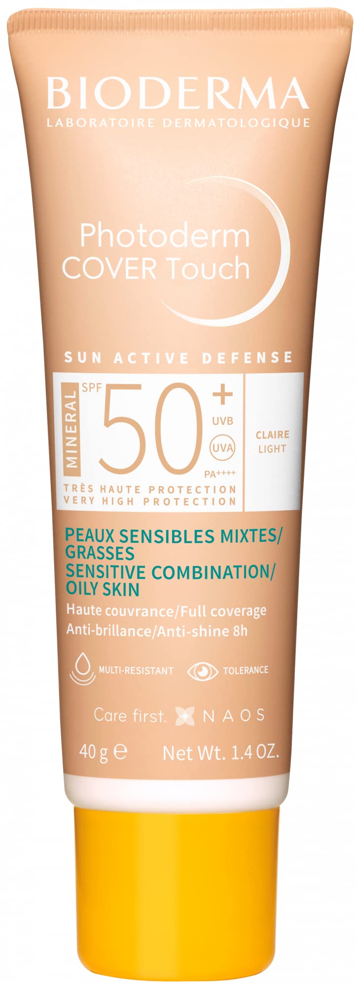 Bioderma Mineral Sunscreen with Coverage SPF50+ Light 40g - Tinted Non-Comedogenic Matte Finish Sun Protection - image 13
