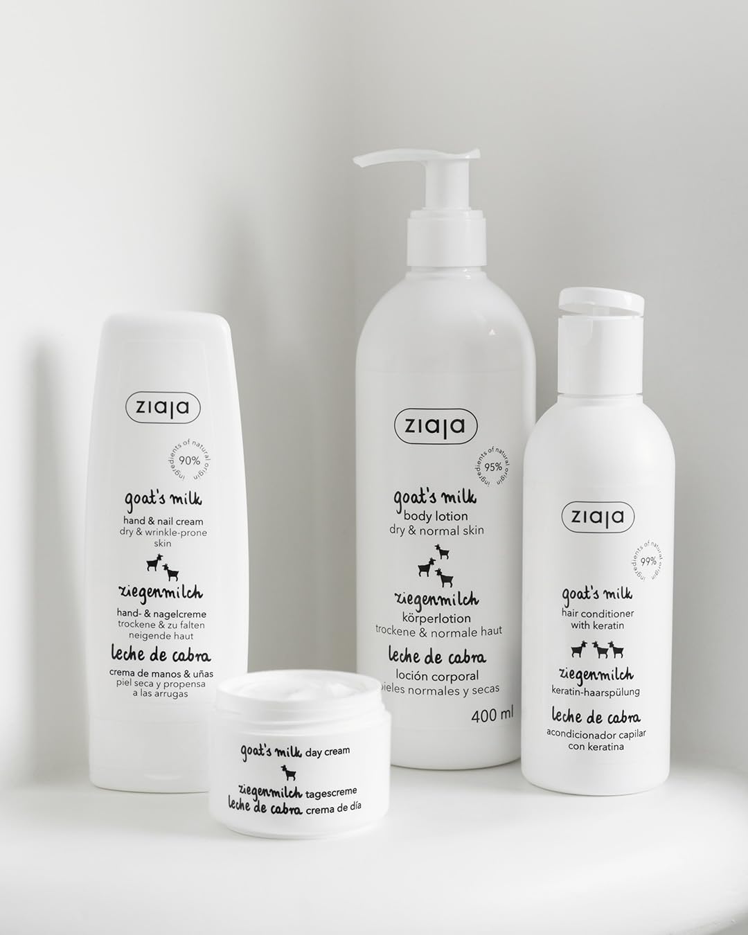 Ziaja Goat Milk Lotion + Toner 200ml - Natural Moisturizer | Vegan