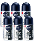 Nivea Men Invisible Deodorant Roll-On - Black & White Protection | 1.69 fl oz