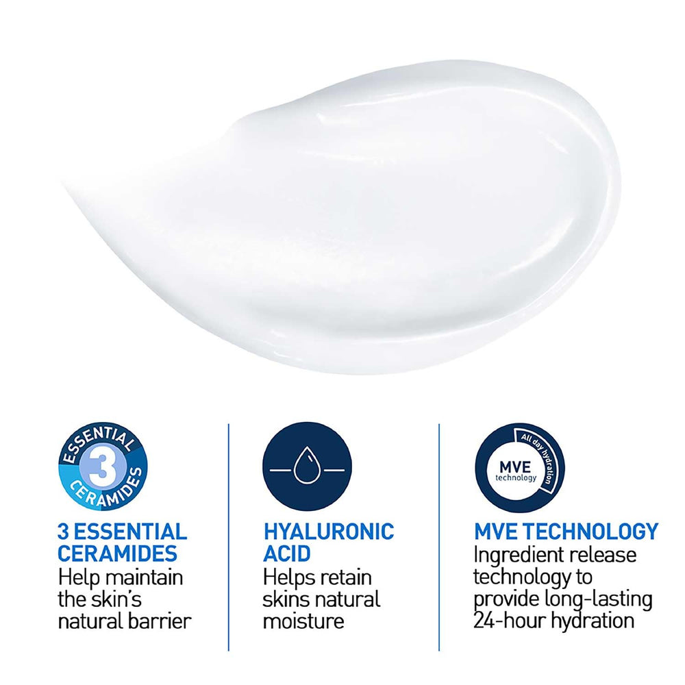 CeraVe Moisturizing Cream | Body and Face Moisturizer for Dry to Very Dry Skin | Body Cream with Hyaluronic Acid and Ceramides | Normal | Fragrance Free | 19 Oz | Packages May Vary - image 15