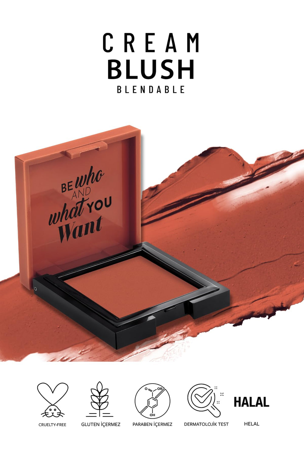 Pastel Creamblush Blendable 3.6g No:49 Heavenly - Cruelty-Free, Dermatologically Approved Cream Blush for Natural Makeup