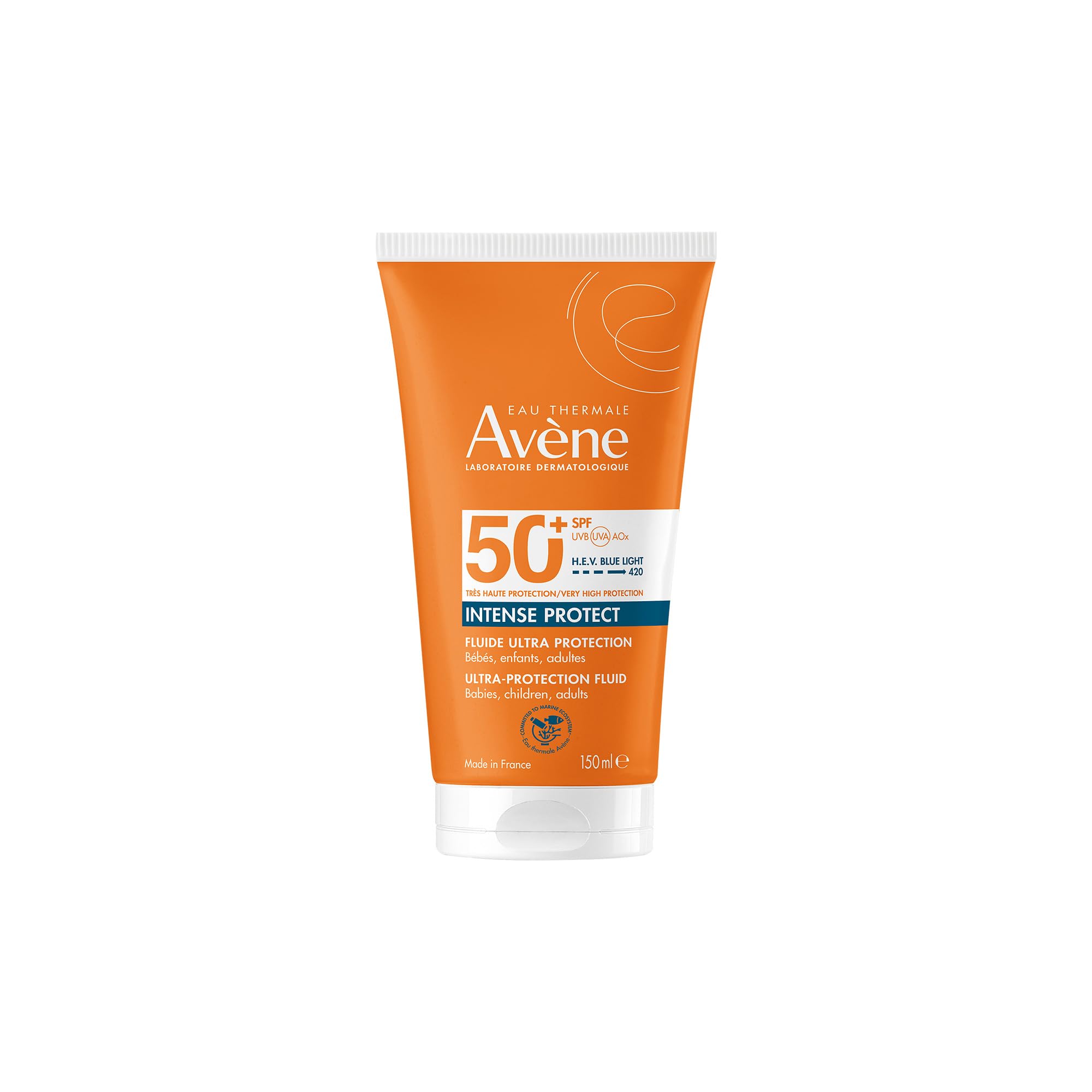 Avene Intense Protect SPF50+ Sunscreen for Babies, Children, and Adults - Gentle, High Protection Sun Care