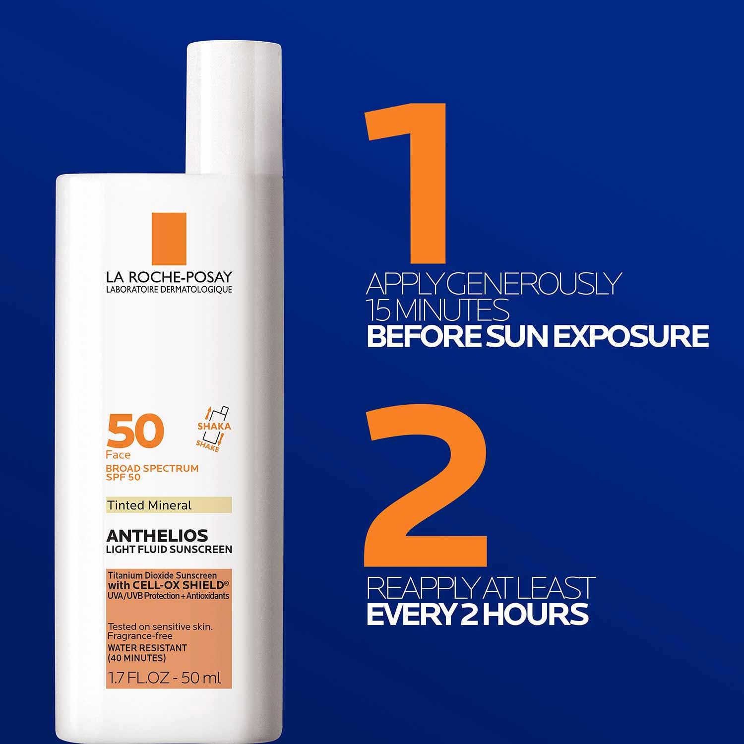 La Roche-Posay Tinted Sunscreen Gel-Cream SPF 50+ - Oil Control, Matte Finish for Sensitive Skin - image 23