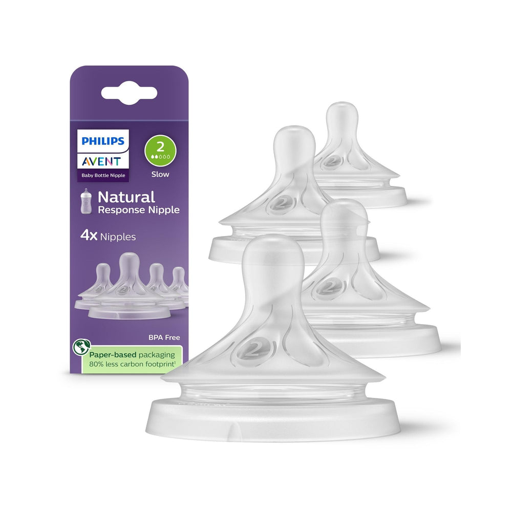 Philips Avent Natural Nipple 2 Holes - 1 Month+ | 2-Pack