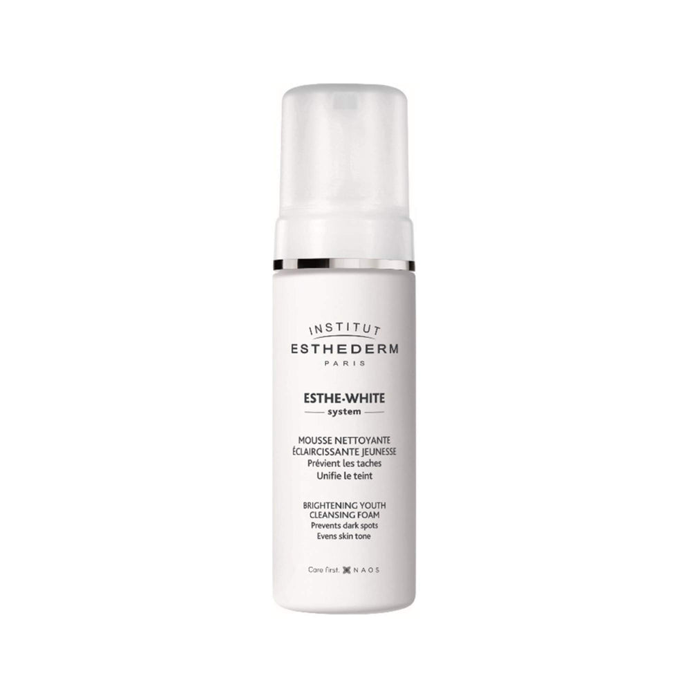 Esthederm Esthe-White Brightening Youth Cleansing Foam - Anti-Aging Skincare for Spot-Prone Skin