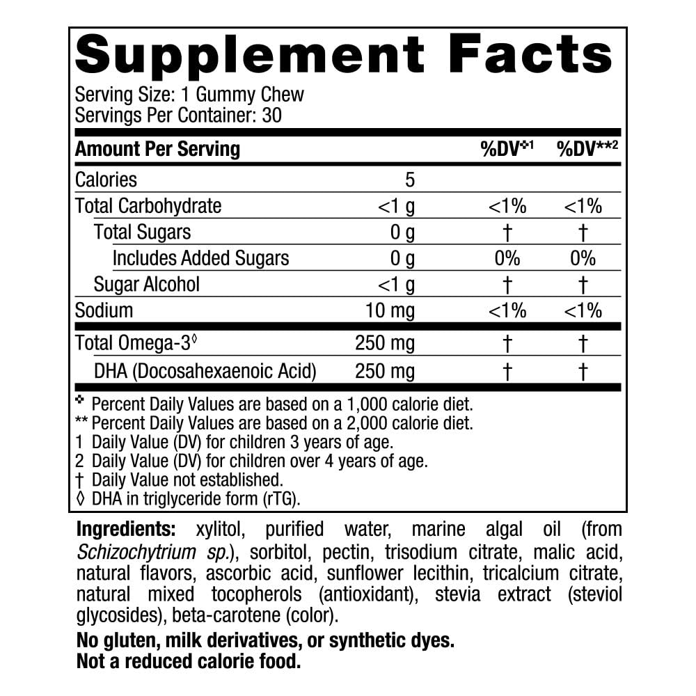 Nordic Naturals Children's Omega-3 Fish Oil Supplement - Sugar-Free, Chewable Strawberry &amp; Lemon Flavor