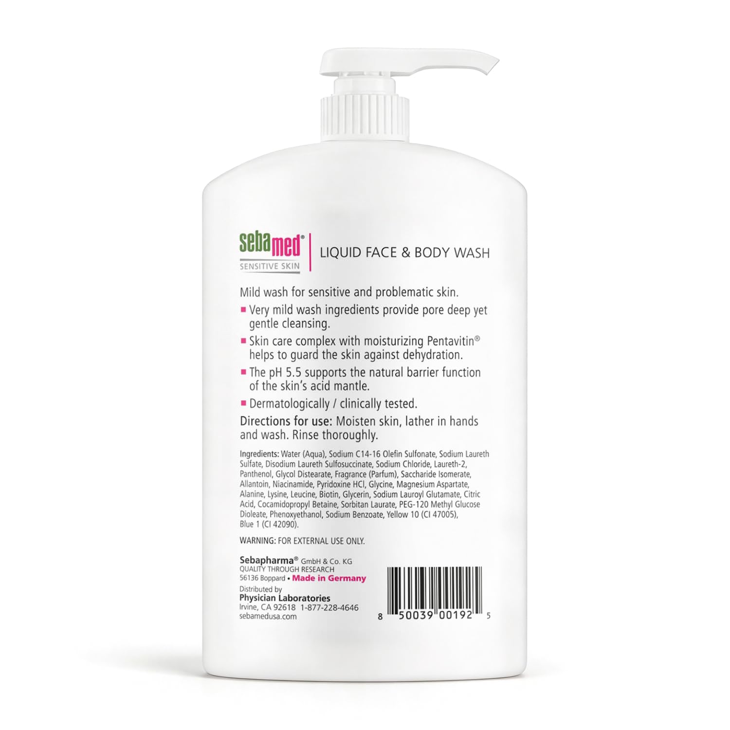 Sebamed Liquid Face and Body Cleanser 1000 ml
