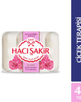 Hacı Şakir Classic Flower Therapy Soap 4 x 2.47oz - Traditional Turkish Soap
