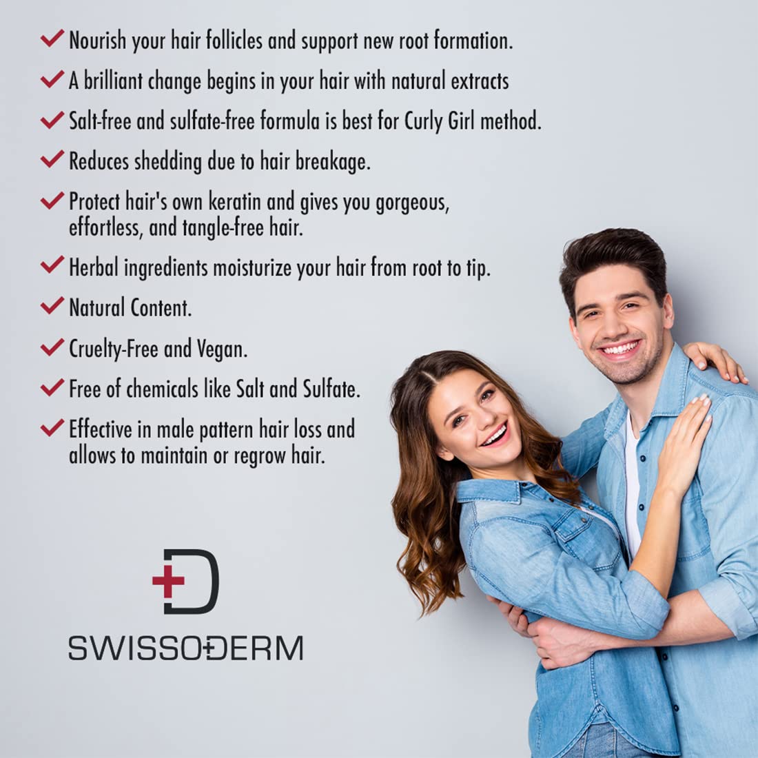 Swissoderm Hair Loss Shampoo - Normal &amp; Dry Hair | 300 ml
