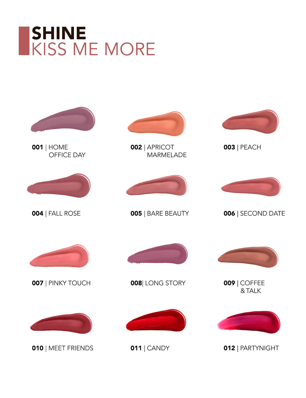 Flormar Shine Kiss Me More Long Lasting Glossy Liquid Lipstick