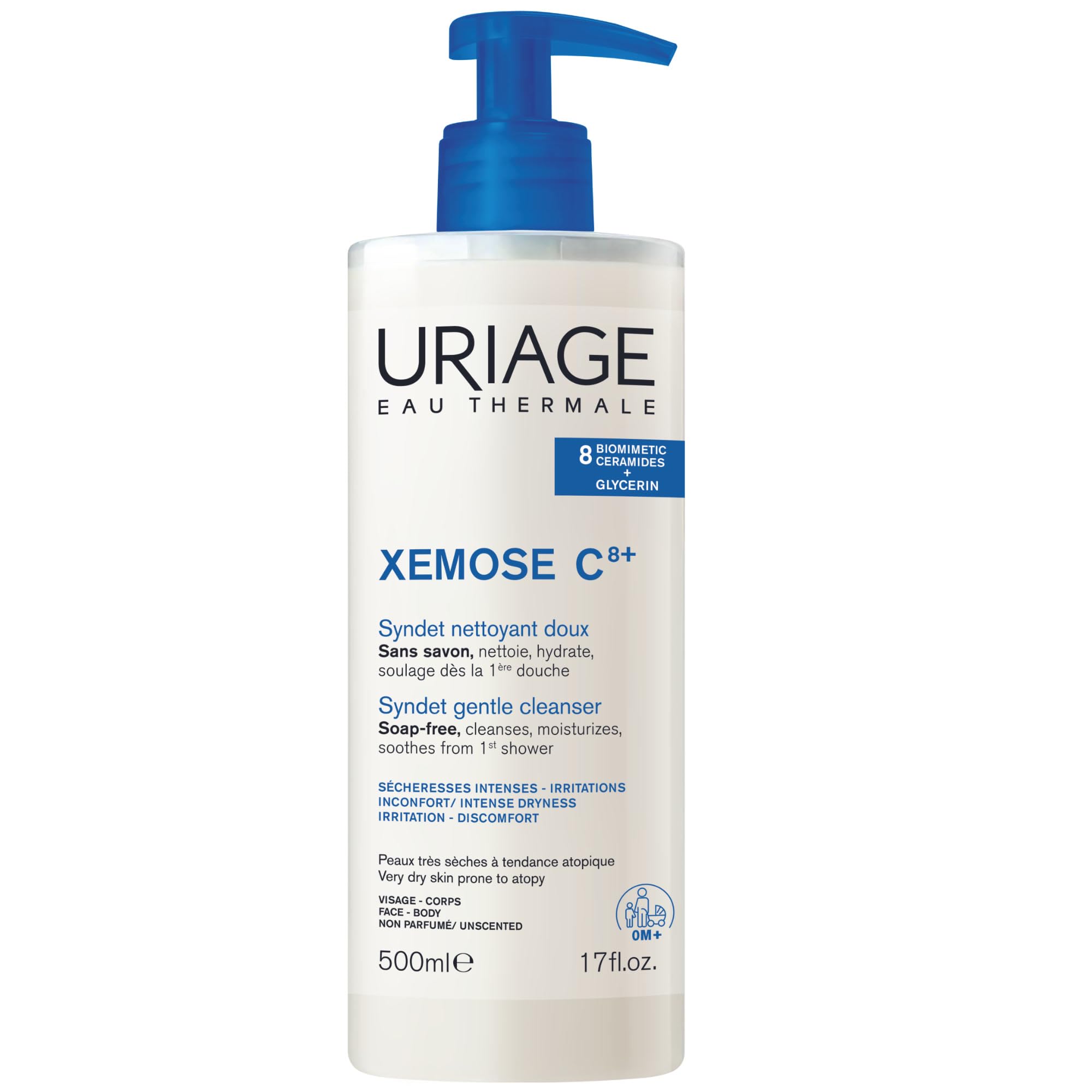 Uriage Xemose Gentle Cleansing Syndet 500ml - Soothing Cleansing Gel for Dry, Sensitive Skin - Fragrance-Free & Hypoallergenic - image 3