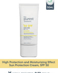 The Purest Solutions Invisible UV Protection SPF50+ Sunscreen - Moisturizing, Non-greasy, Daily UV Protection