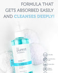 The Purest Solutions Exfoliating and Clarifying Toner 200ml - Glycolic Acid 5%, AHA + BHA Formula for Smoother Skin