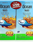 Ocean Multi Vitamin Syrup for Kids and Adults - Honey & Orange Flavored Dietary Supplement with Omega-3