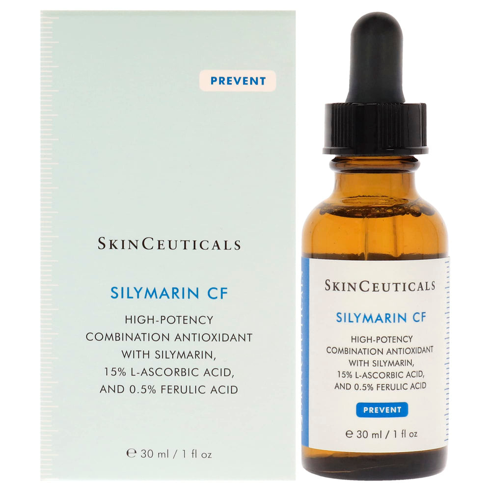 Skinceuticals Antioxidant Serum Silymarin CF - Vitamin C Serum for Anti-Aging & Acne-Prone Skin