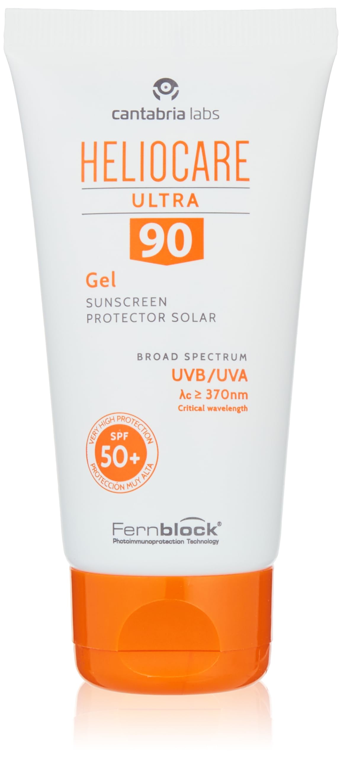 Heliocare Ultra 90 SPF50+ Gel - Non-Comedogenic Sunscreen for Sensitive Skin