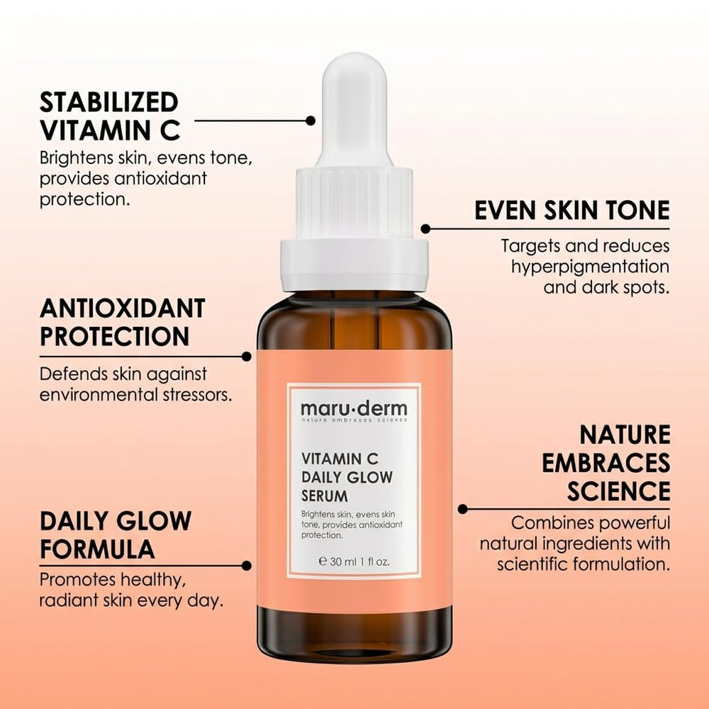 Maruderm Vitamin C and Peptide Serum: Brighten, Hydrate & Rejuvenate - Paraben & Fragrance Free, Anti-Aging Skin Brightening Treatment - image 7