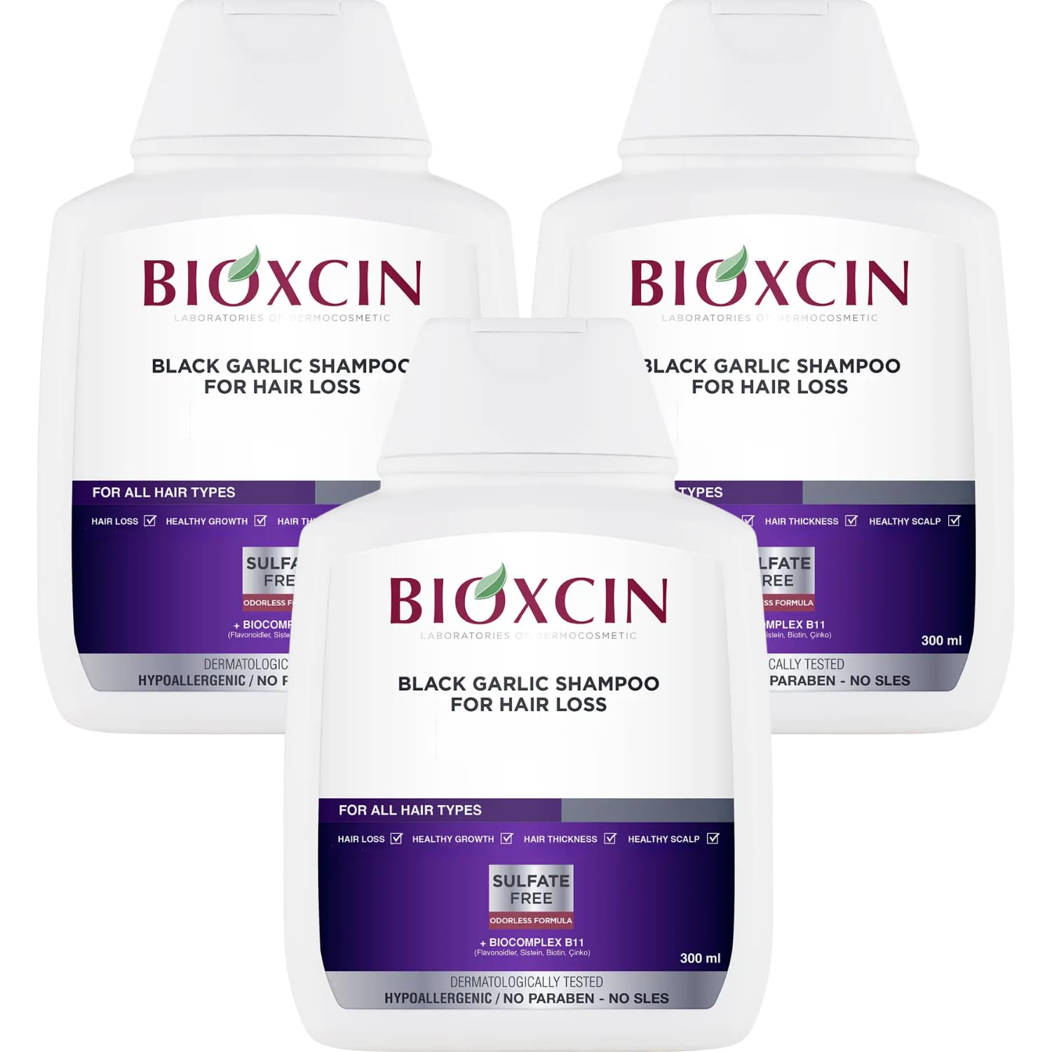 Bioxcin Black Garlic Shampoo 300ml - image 3