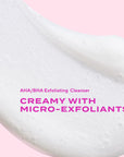 Murad Exfoliating Facial Cleanser with AHA/BHA - Gentle Face Peeling for Smoother Brighter Skin, 6.76 fl oz