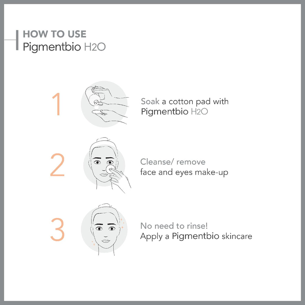 Bioderma Pigmentbio H2O Micellar Makeup Remover for Sensitive Skin - 8.45 fl oz Gentle Skincare