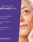 Mavala Anti-Age Pro Time Release System Night Care Cream - Anti-Aging Night Cream with Suteresi Özü and Alp Gülü Extract
