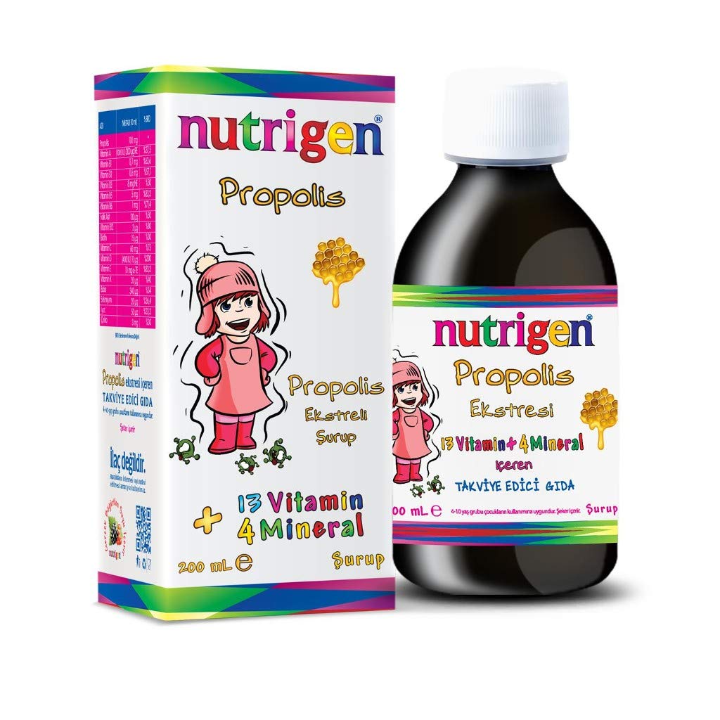 Nutrigen - Propolis Syrup for Kids - Multivitamin Supplement for Children's Health &amp; Immune Support