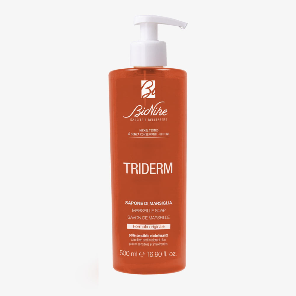 BioNike Triderm Marseille Soap 500ml - Gentle Liquid Soap for Hand, Face, and Body - Moisturizing Glycerin Soap for Dail