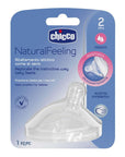 Chicco Natural Feeling Baby Bottle Nipple for 2 Months Old - Flexible, Easy Transition from Breastfeeding