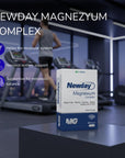 Newday Magnesium Complex Supplement with Vitamin B6 - 60 Capsules, Halal Certified, Titanium Dioxide Free