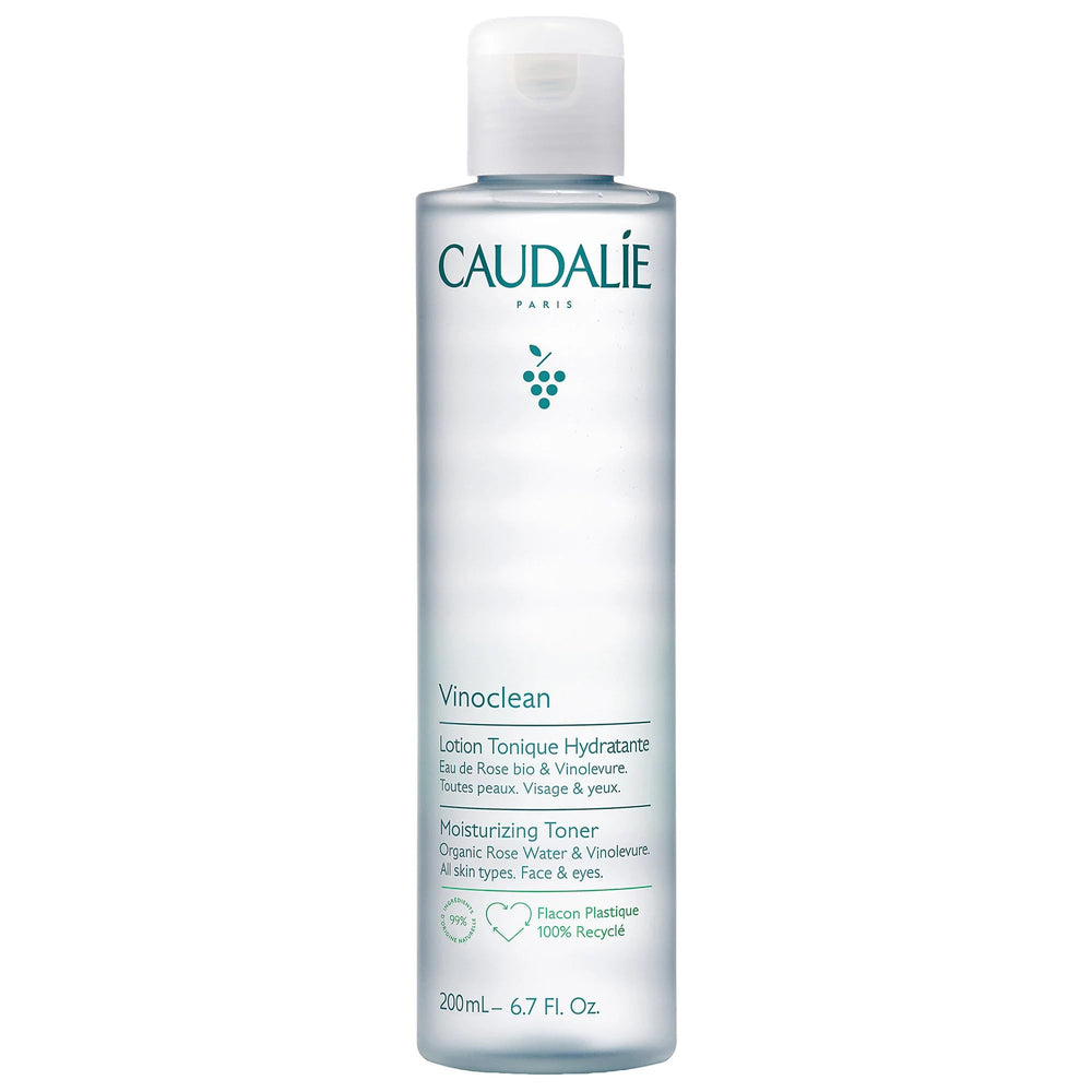 Caudalie Vinoclean Moisturizing Toner - Natural, Vegan, Dermatologically Tested Skincare for All Skin Types