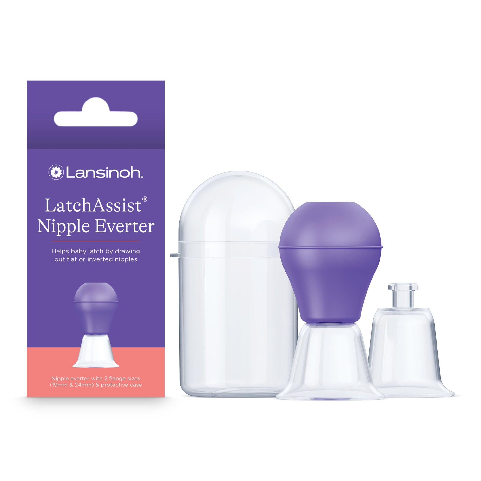 Lansinoh Nipple Corrector - BPA-Free Latch Assist for Breastfeeding Support