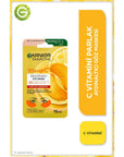 Garnier Vitamin C Brightening Eye Mask - Hypoallergenic, Easy Application, Reduces Dark Circles