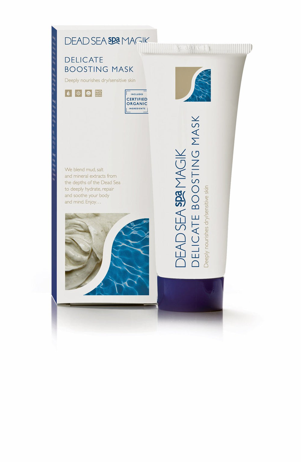 Dead Sea Spa Magik Delicate Boosting Mask - Natural Rejuvenating Face Mask for Sensitive Skin