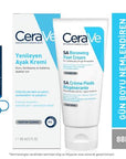 CeraVe SA Renewing Foot Cream - Exfoliates Dry, Cracked Feet with Salicylic Acid, Moisturizes, Fragrance-Free, Hypoallergenic - 88ml (2.96 fl oz) CeraVe SA Foot Cream: Renew Dry, Cracked Feet - Salicylic Acid CeraVe foot cream, SA renewing foot cream, salicylic acid foot cream, dry cracked feet treatment, foot moisturizer for dry skin, fragrance-free foot cream, hypoallergenic foot cream, foot cream for rough feet, exfoliating foot cream, foot cream, foot care, dry feet, cracked feet, rough feet, salicylic 