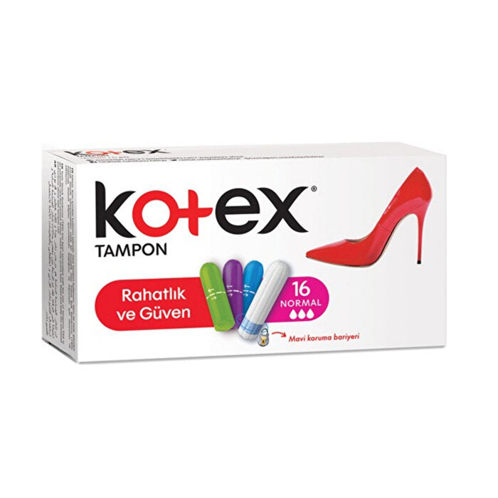 Kotex Normal Tampons 16 Pack - Leak Protection | Comfort Fit - Hygiene Products