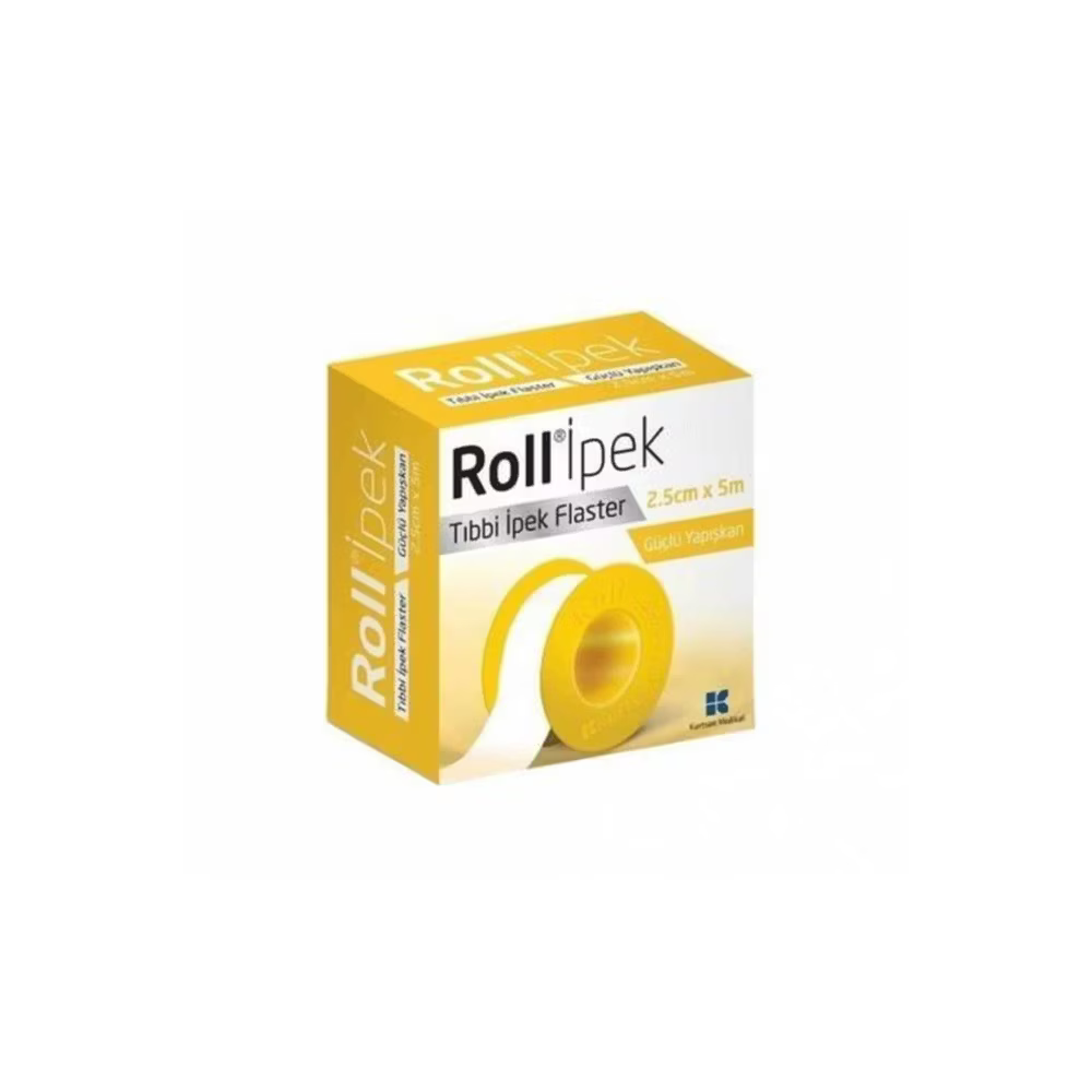 Roll Silk Medical Tape 2.5 cm x 5 m - Secure Dressing Adhesive