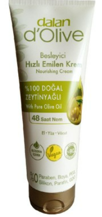 Dalan D’oli̇ve Besleyici Hizli Emilen Krem Nourishing Cream 250 ML