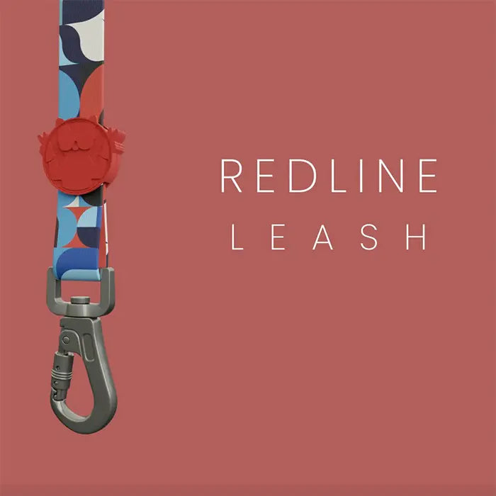 Lindo Red Line Dog Leash Durable Nylon Medium 20mm x 120cm