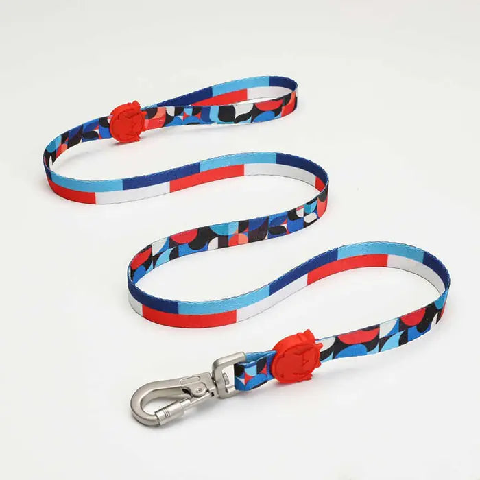 Lindo Red Line Dog Leash Durable Nylon Medium 20mm x 120cm